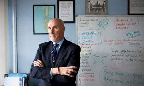 Detective Chief Superintendent John Carnochan of The Scottish Violence Reduction Unit (VRU) at their HQ in Glasgow.