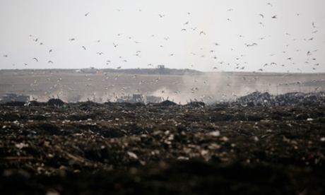 Bordo Poniente, a landfill on the outskirts of Mexico City
