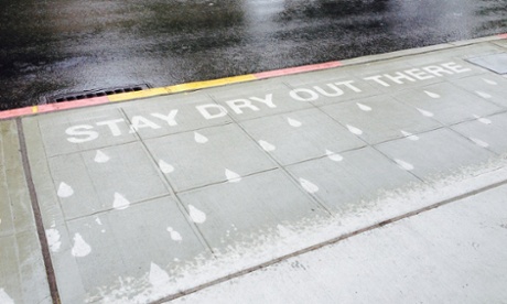 Rainworks installation in Seattle