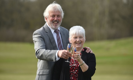 Richard and Angela Maxwell, from Boston in Lincolnshire, who have landed the 10th biggest National Lottery win ever.
