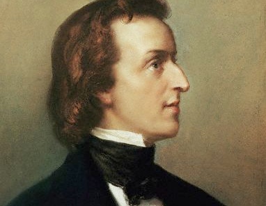 A portrait of Frédéric Chopin.