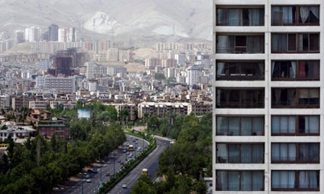 A view of buildings in north western Tehran in 2008.