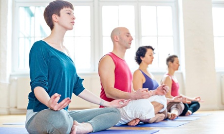 a meditation class in mindfulness