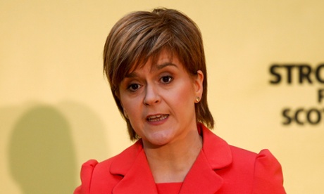 Nicola Sturgeon launches the SNP's manifesto