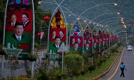 Billboards in Islamabad celebrate Xi Jinping’s visit and historic Pakistani-Chinese friendship.