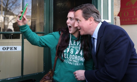David Cameron Alnwick selfie