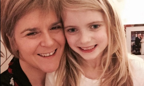 Nicola Sturgeon poses with her niece.