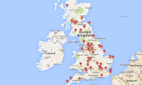 Map of the UK's election hotspots