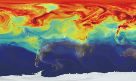 Nasa animation of CO2 emissions
