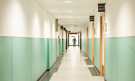A corridor in Bristol Royal Infirmary