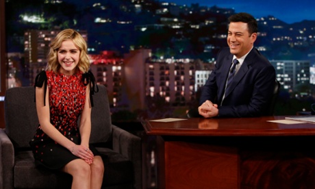 Jimmy Kimmel and Mad Men actor Kiernan Shipka