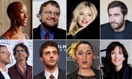 The Jury of the 68th Festival de Cannes, top row, from left: Rokia Traoré, Guillermo del Toro, Sienna Miller, Jake Gyllenhaal. Bottom row: Joel & Ethan Coen, Xavier Dolan, Rossy de Palma and Sophie Marceau.