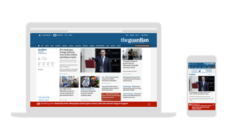 Breaking News alert on the Guardian site.