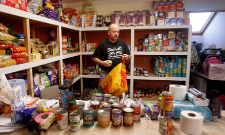 William Forey, a volunteer at Drumchapel food bank near Glasgow.