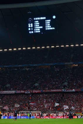 The scoreboard doesn't make for pretty reading for the visiting players and fans.