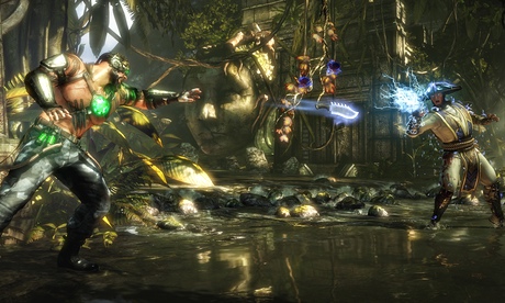 Mortal Kombat X fighting scene