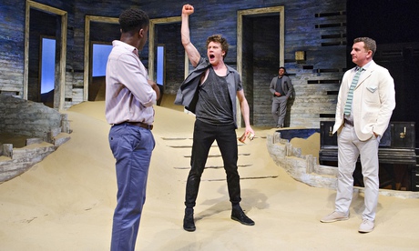 Pleasing stage pictures … Ashley Zhangazha,  George Mackay, Dominic Rowan and Martin Marquez. 