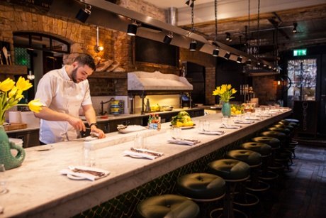 The interior of The Wright Brothers Restauran, Spitalfields.