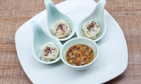 Meat dumplings, also known as mandoo.