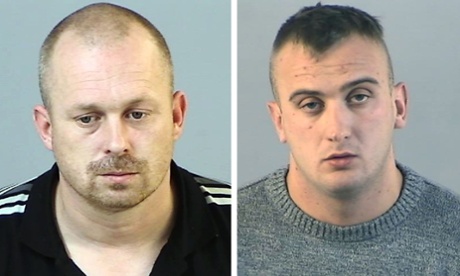 Justin Robertson (left) and Ben Carr were found guilty of murder and conspiracy to murder supermarket worker Pennie Davis.