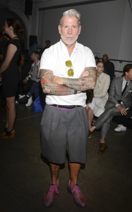 Nick Wooster at New York fashion week.