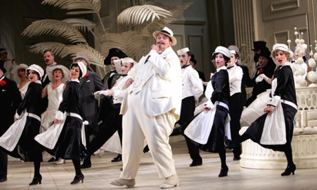 The late Richard Angas as the Mikado in Jonathan Miller's 1987 production, one of the revivals in ENO's 15/16 season.