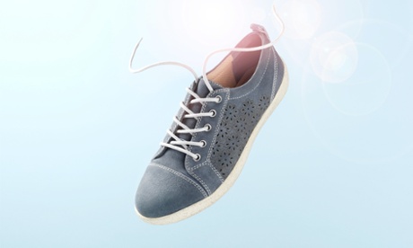 Green footprint: Footglove Earth trainer made partly from rice husks.