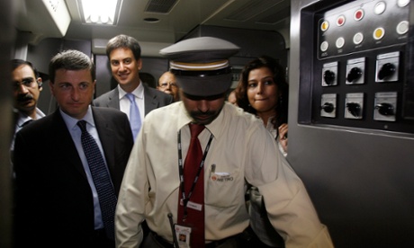 Ed Miliband in New Delhi, India.