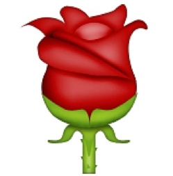 Rose emoji