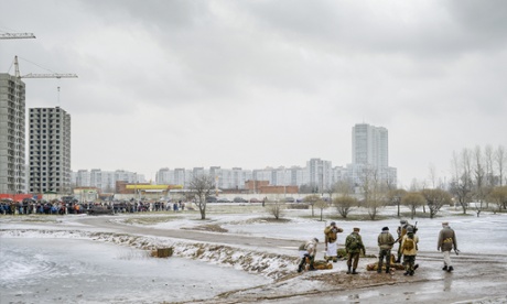 A detail from Alexander Gronsky's shot of a battle re-enactment in St Petersburg. 