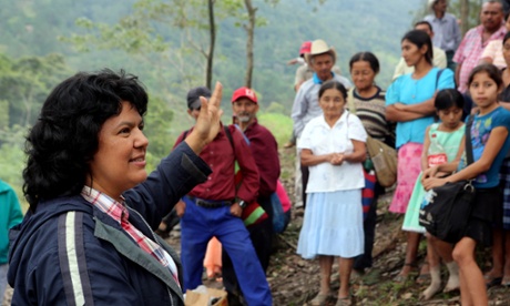 Honduran activist Berta Cáceres, one of this year's winners of the Goldman Environmental Prize. 