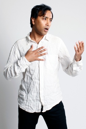 Rhik Samadder putting his research to use.