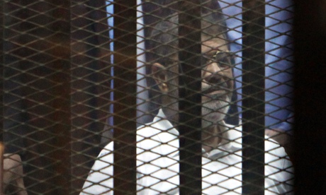 Former Egyptian President Mohamed Morsi on trial in Cairo