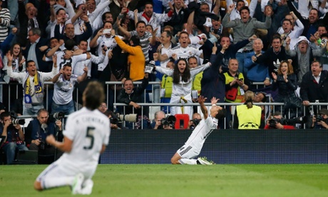 The Bernabeu erupts.