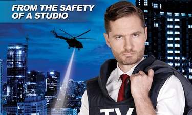 Affable anchor: Charlie Pickering 