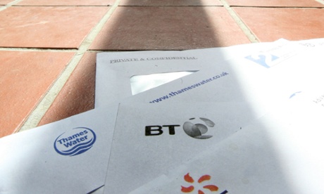 Bigger than expected telephone bill suddenly landed through the door.