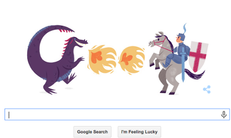 St George's day google doodle