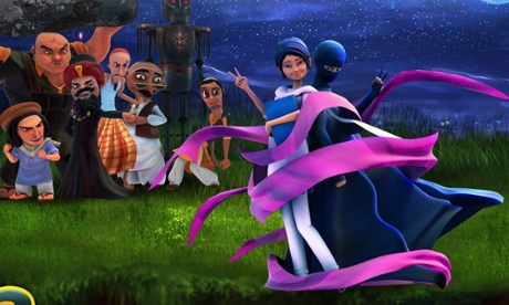 The award winning animated TV series Burka Avenger