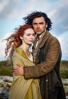 Demelza (Eleanor Tomlinson), Ross Poldark (Aidan Turner) in the BBC1 adaptation of <em>Poldark</em>.