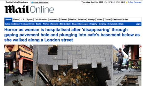 Mail Online's daily unique browsers fell below 14 million in March