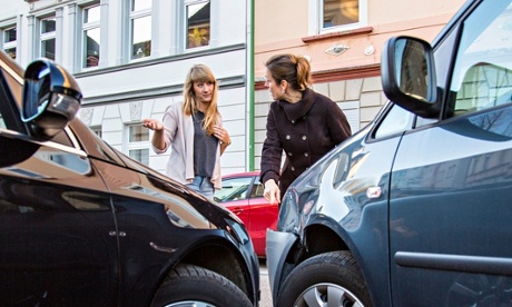 Car accident with minor damage 