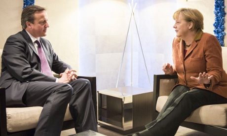 David Cameron and Angela Merkel