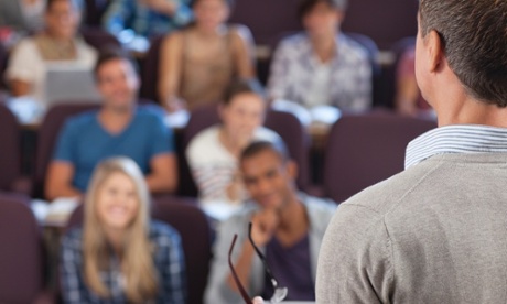 Lecturer and students