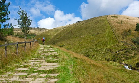 Jacob's Ladder, on the Pennine Way, near Edale, Peak National Park.