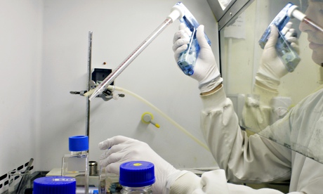 Postgraduate student in a virology lab