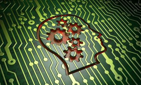 A head on a circuit board