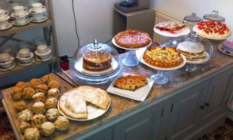 Refuelling spot … the White Cottage Tea Room.