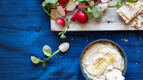 This cannellini bean and lemon puree will keep well in the fridge for a couple of days. Recipe below.