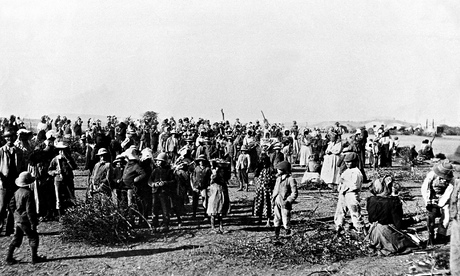 A concentration camp during the Boer war