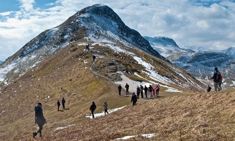 Fell walkers near Keswick, Lake District
